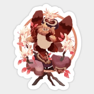 Cocoa Mochi Moth Sticker